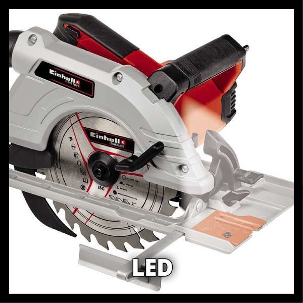 Потужна пила циркулярна Einhell TE-CS 190/1 : 1500 Вт, 6000 об/хв, глиб.різу при 90&deg;/45&deg; 66 мм / 48 мм 4331005 фото
