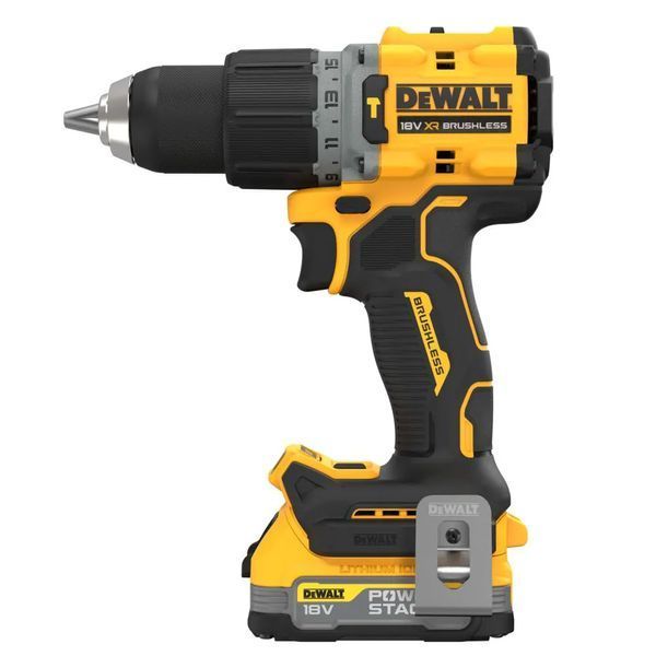 Професійна дриль-шуруповерт акумуляторна безщіткова ударна DeWALT DCD805E1T : з АКБ 18V 1.7 Ah, 90 Нм, 2 швидкості, вага 1.34 кг DCD805E1T фото