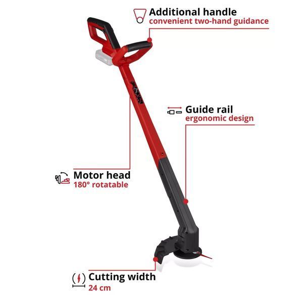 Акумуляторний тример Einhell GC-CT 18/2411 Li P-Solo (18В/каркас) 3411115 фото