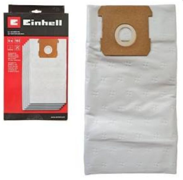 Мішки синтетичний до промислового пилососа Einhell 15л (5 шт.) 2351185 2351185 фото
