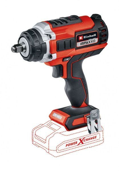 Ударний акумуляторний безщітковий гайковерт Einhell IMPAXXO 18/450 - Solo : 18V, 400 Нм (без акума і зарядки) 4510070 фото