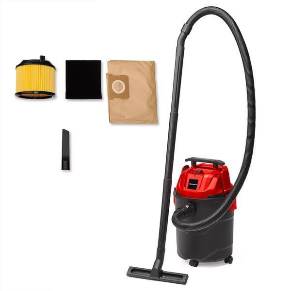Потужний пилосос будівельний Einhell TC-VC 1820 : 1250 Вт, 180 мБар, 20л (2342480) 2342480 фото