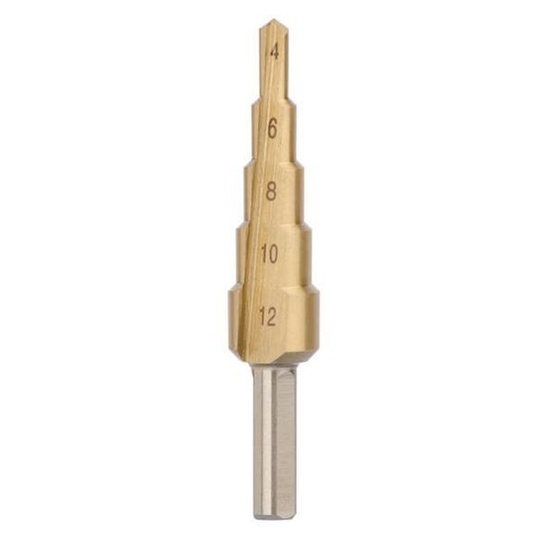 Ступінчасте свердло по металу MAX від 4 до 12 мм 4-12 фото