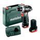 Акумуляторний шурупокрут Metabo PowerMaxx BS BL, 12 V / 2.0 Ah 601721500 фото 1