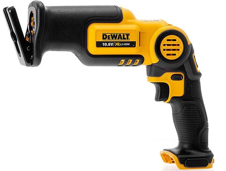 Акумуляторна шабельна пила DeWALT DCS310N: без Акб 10.8В, 2700 ход/хв. Електроножовка DCS310N фото
