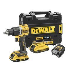 Дриль-шурупокрут акумуляторний безщітковий ударний 100 YEARS DeWALT DCD100YD2T : з АКБ 2шт-18V 2.0 Ah DCD100YD2T фото