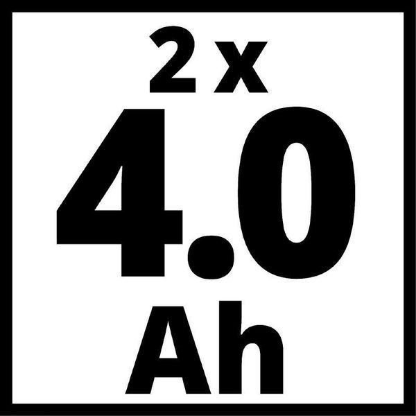 Потужний зарядний пристрій і акумулятор 18V 2 шт x 4,0Ah Twincharger Kit Einhell Power-X-Change 4512112 фото