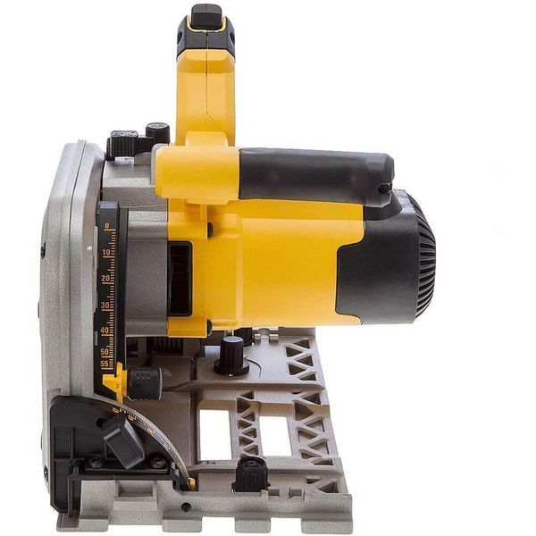 Професійна ручна заглибна дискова пила DeWALT DWS520KT : 1300 Вт, 165мм, 59мм глибини погружна циркулярка в кейсі DWS520KT фото