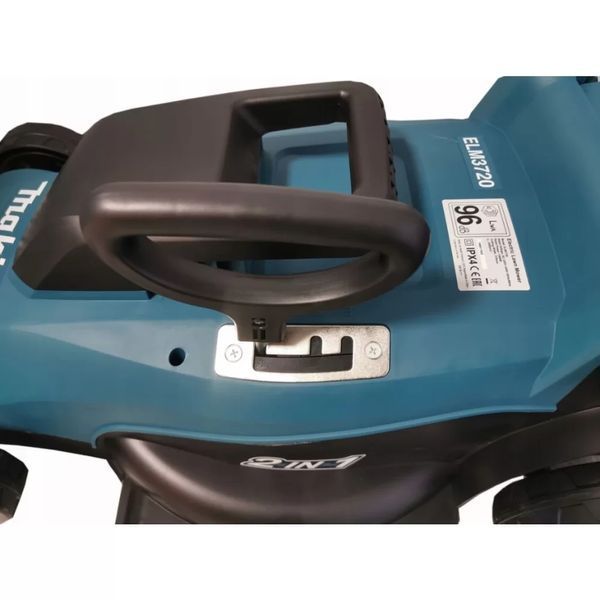 Професійна електрична газонокосарка Makita ELM3720 : 1400 Вт, 3400 об/хв, висота скошування 20/40/55 мм ELM3720 фото