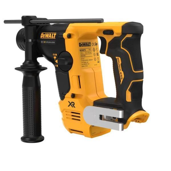 Потужний перфоратор акумуляторний безщітковий SDS-Plus DeWALT DCH072N : без АКБ, 1.1 Дж (DCH072N) DCH072N фото