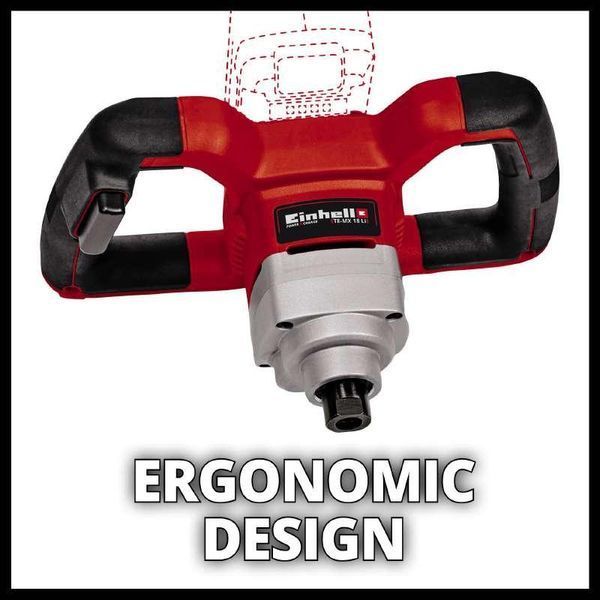 Акумуляторний будівельний міксер для розчину Einhell TE-MX 18 Li - Solo + 2.5а і зарядка 4258760, 4512097 фото