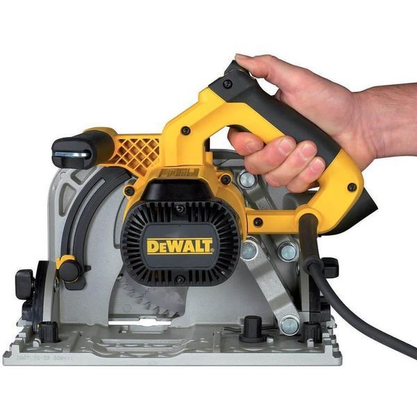 Професійна ручна заглибна дискова пила DeWALT DWS520KT : 1300 Вт, 165мм, 59мм глибини погружна циркулярка в кейсі DWS520KT фото