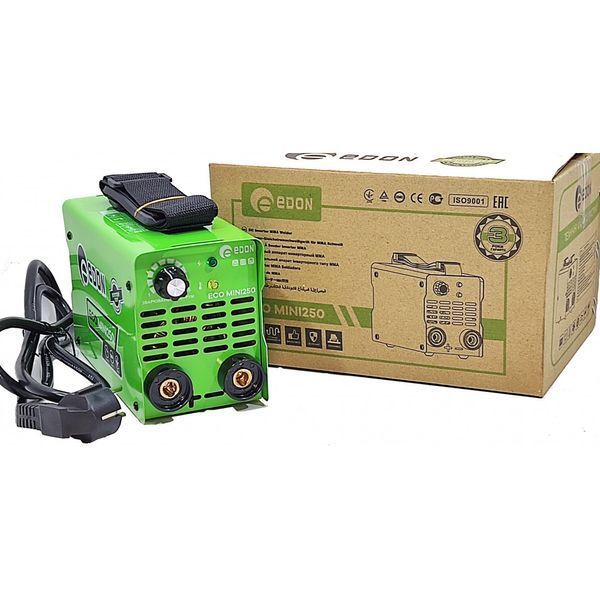 Потужний зварювальний інверторний апарат (зварка) EDON ECO MINI-250 : 3 кВт, струм 20-250 А, електроди 1.6 - 4.0 мм ECO MINI-250 фото