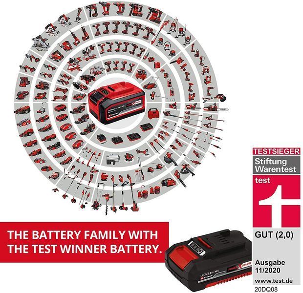 Акумуляторний будівельний міксер для розчину Einhell TE-MX 18 Li - Solo + 2.5а і зарядка 4258760, 4512097 фото