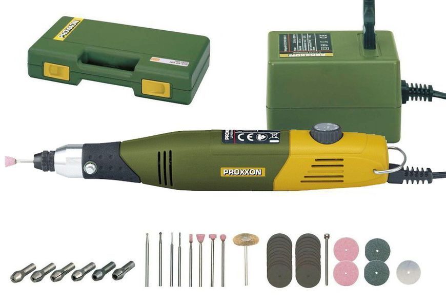 Високоточна бормашина (гравер) Proxxon Micromot 60/E (28515), Кейс, 34додаткових насадки, Німеччина 28515 фото