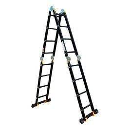 Драбина-трансформер GTM KMP404A 4*4 алюмінієва : 4секції / 4сходинки 4.6 метри, 150кг, багатофункціональна драбина 39136 фото