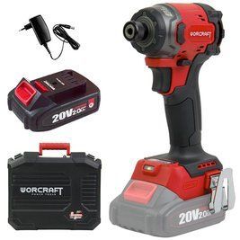 Акумуляторний безщітковий гвинтоверт ударний WORCRAFT CIS‑S20LiBM‑260 (13274) з АКБ та ЗП і кейс, Крутний до 260 Нм 13274 фото