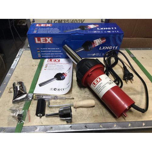 Фен для зварювання пластику та паяння бамперів LEX LXHG11: 1200 Вт, 600&deg;C, вага 1.5кг LXHG11 фото