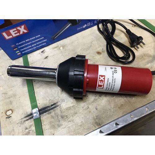 Фен для зварювання пластику та паяння бамперів LEX LXHG11: 1200 Вт, 600&deg;C, вага 1.5кг LXHG11 фото