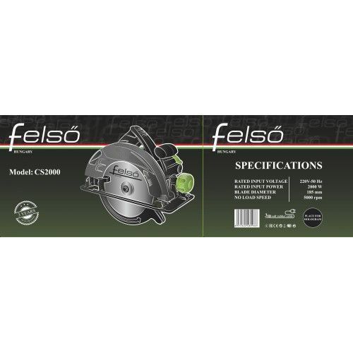 Пила дискова Felső CS2000 1438 фото