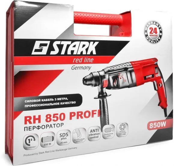 Професійний ударний електричний перфоратор Stark RH-850 Profi 140850010: 850 Вт, 2.7 Дж 140850010 фото
