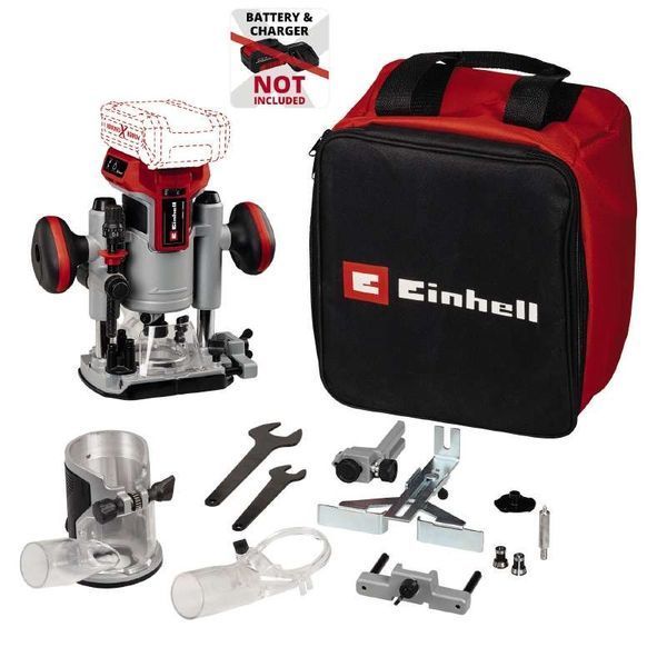 Акумуляторний безщітковий фрезер/фрезер окантовочний Einhell TP-RO 18 Set Li BL - Solo : (без АКБ та з/п) 4350410 фото