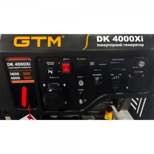 Генератор інверторний 3.8 кВт/220В GTM DK4000Xi 34574 фото