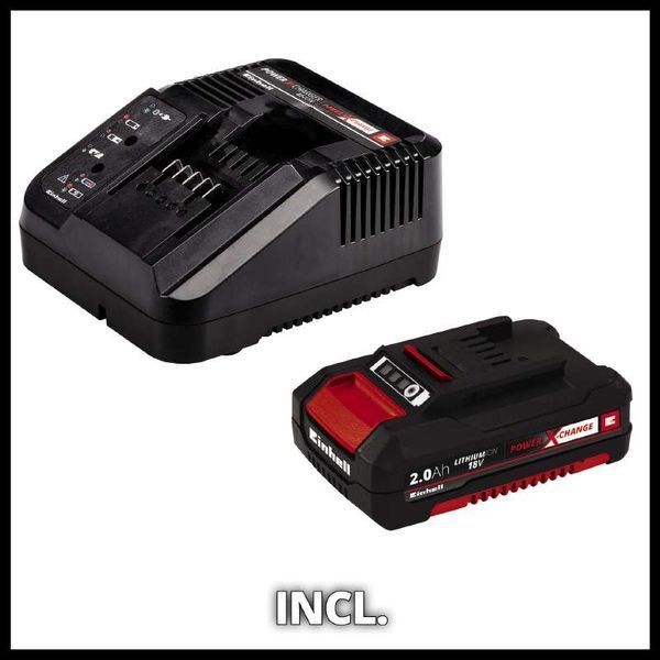 Тример акумуляторний Einhell GC-CT 18/24 Li : з АКБ 18V 2.0Ah + ЗП, ширина скошування 24 см, 3411125 3411125 фото