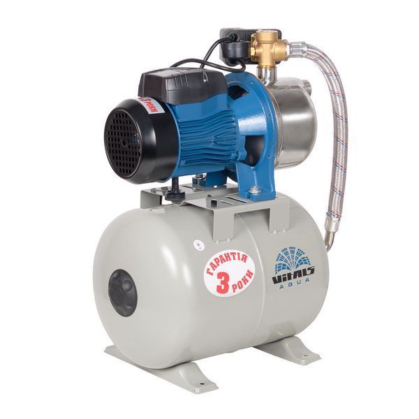 Побутова насосна станція струйна Vitals aqua AJS 1047-24de : 950 Вт, 47 л/хв гідрофор для дому і дачі 123156 фото