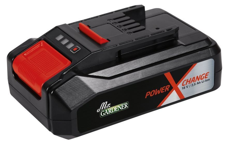 Потужний зарядний пристрій і акумулятор Einhell 18V 2,5Аh Starter-Kit Mr. Gardener Power-X-Change (4512137) 4512137 фото