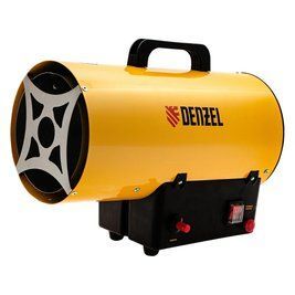 Газова теплова гармата прямого нагріву DENZEL GHG-10 : 100 м2, 10 кВт, 300 м3/ч, пропан-бутан 96476 фото