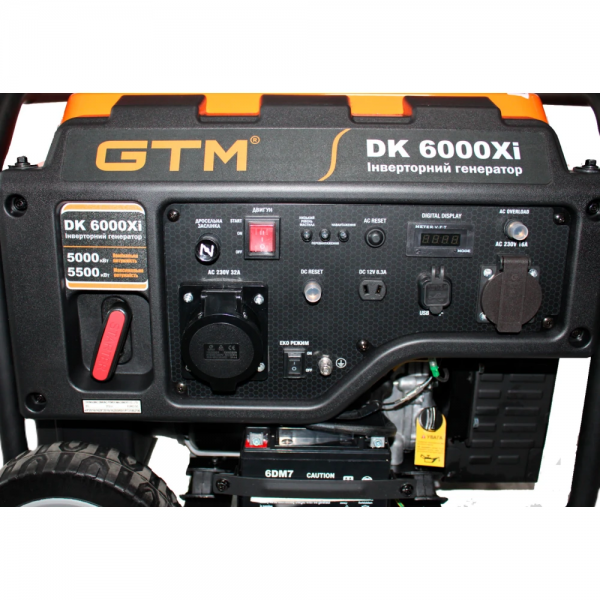 Генератор інверторний 5 кВт з електростартером GTM DK6000Xi (34058) 34058 фото