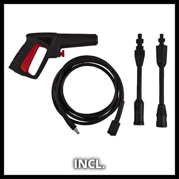 Потужна мийка високого тиску Einhell TC-HP 90: 1200 Вт, тиск в системі макс. 90 бар, 372 л/год (4140740) 4140740 фото