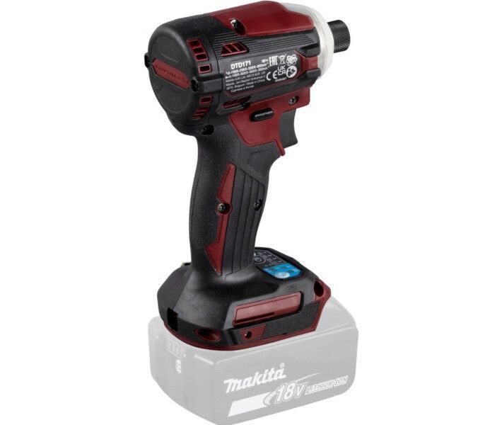 Акумуляторний ударний гвинтоверт Makita DTD171ZAR (без АКБ) : Li-ion 18 В, шпіндель 1/4, DTD171ZAR фото