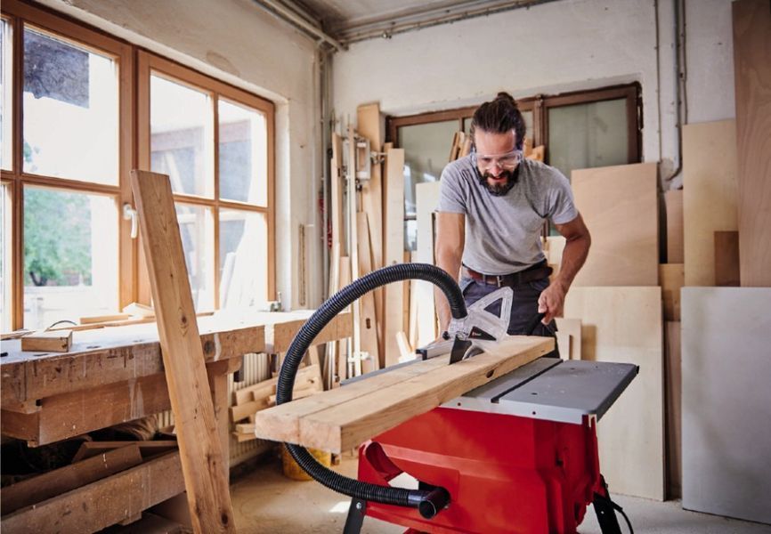 Потужна циркулярна пила Einhell TC-TS 2025/3 Eco : 1800 Вт, 250 мм диск,зубів 24, 5000 об/хв (4340495) 4340495 фото