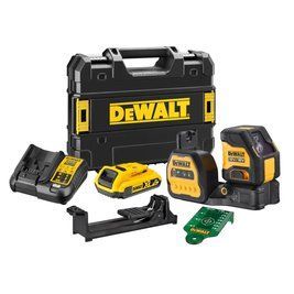 Професійний рівень лазерний лінійний DeWALT DCE088D1G18 : з АКБ, 30м, 2 промені зелені DCE088D1G18 фото