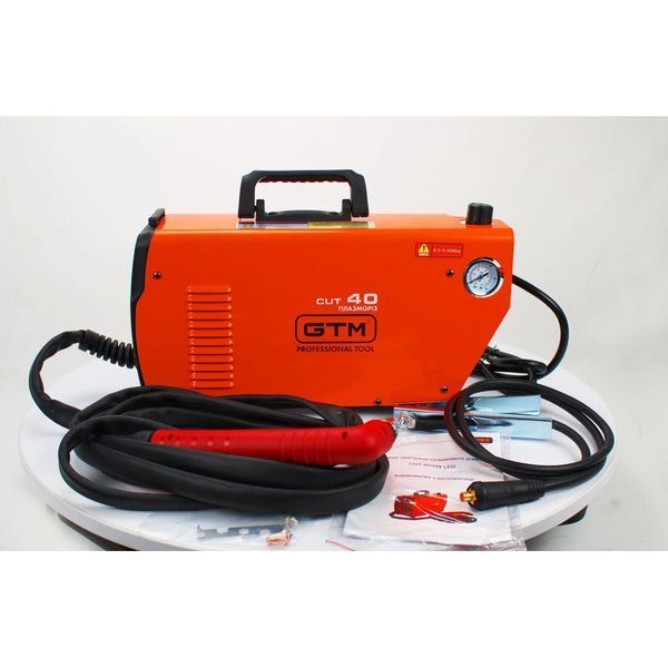 Апарат плазмової різки GTM CUT-40 Y LED : 4.96 кВт, різ сталі до 20мм (50933) 50933 фото