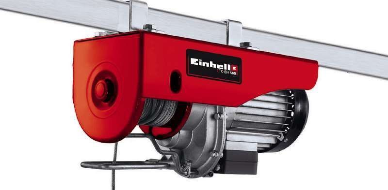 Тельфер Einhell TC-EH 500 (2255140): 1000 Вт, 250/500 кг, без шківа/зі шківом 11,5 м/5,7 м 2255140 фото