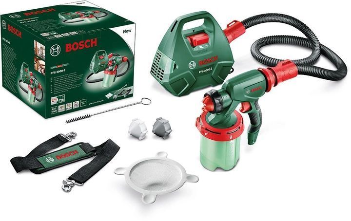 Професійний електричний фарборозпилювач Bosch PFS 3000-2 : 650 Вт, нанесення фарби 2 м&sup2;/мин, контейнер 1 л 0603207100 фото