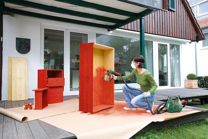 Професійний електричний фарборозпилювач Bosch PFS 3000-2 : 650 Вт, нанесення фарби 2 м&sup2;/мин, контейнер 1 л 0603207100 фото