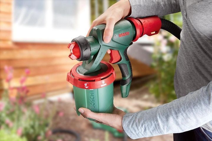 Професійний електричний фарборозпилювач Bosch PFS 3000-2 : 650 Вт, нанесення фарби 2 м&sup2;/мин, контейнер 1 л 0603207100 фото
