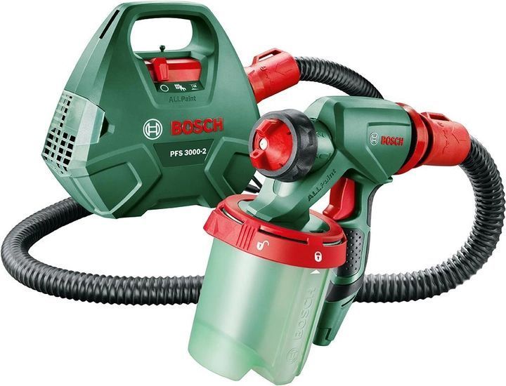 Професійний електричний фарборозпилювач Bosch PFS 3000-2 : 650 Вт, нанесення фарби 2 м&sup2;/мин, контейнер 1 л 0603207100 фото