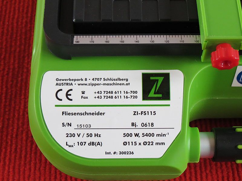 Плиткорізний верстат Zipper ZI-FS115 ZI-FS115 фото