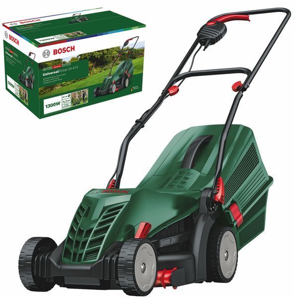 Потужна газонокосарка електрична Bosch UniversalRotak 34-405 : 1.3 кВт, ширина захвата 34 см (06008A6401) 06008A6401 фото