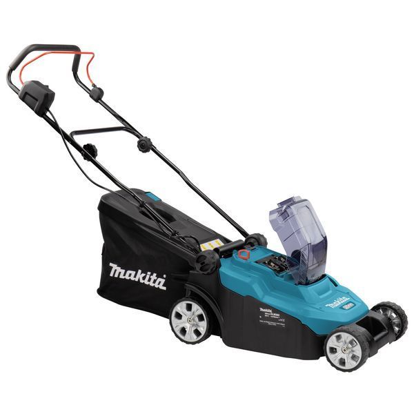Професійна газонокосарка акумуляторна Makita DLM382CM2 : 18 В акумулятор 2 шт + зарядка DC18SH DLM382CM2 фото