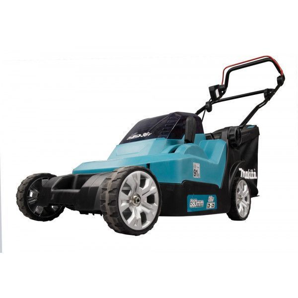 Професійна газонокосарка акумуляторна Makita DLM382CM2 : 18 В акумулятор 2 шт + зарядка DC18SH DLM382CM2 фото