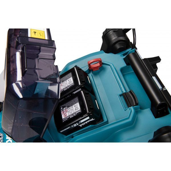 Професійна газонокосарка акумуляторна Makita DLM382CM2 : 18 В акумулятор 2 шт + зарядка DC18SH DLM382CM2 фото