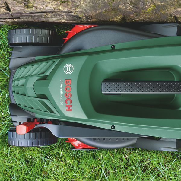Потужна газонокосарка електрична Bosch UniversalRotak 34-405 : 1.3 кВт, ширина захвата 34 см (06008A6401) 06008A6401 фото