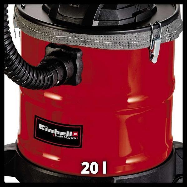 Потужний професійний вакуумний промисловий пилосос для збору золи Einhell TC-AV 1820 SA : 1250 Вт, 20л (2351665) 2351665 фото