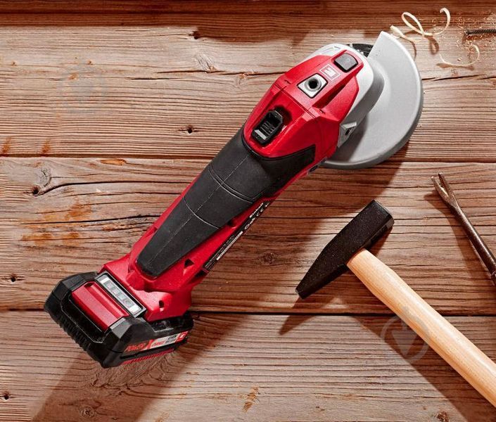 Кутова шліфмашина Einhell TE-AG 18/115 Li Solo : + акум Li-ion 18 В + зарядка, 8500 об/хв, діаметр диску: 115 мм 4431130, 4512097 фото